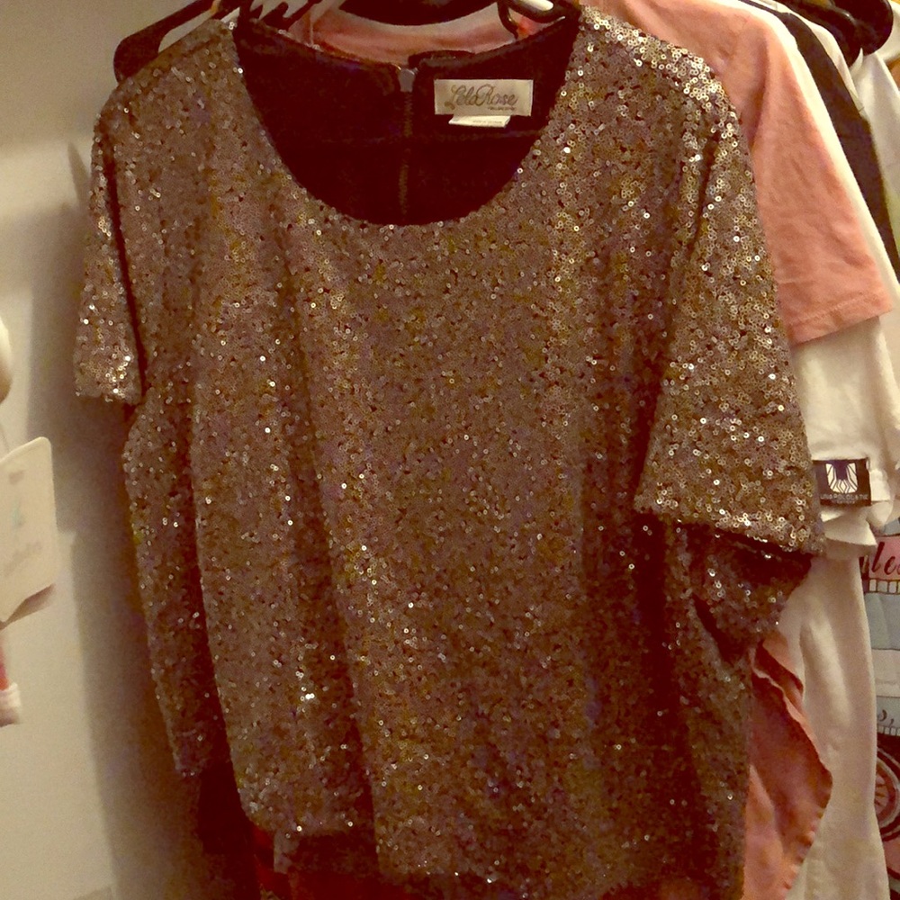 Sequin Crop Top